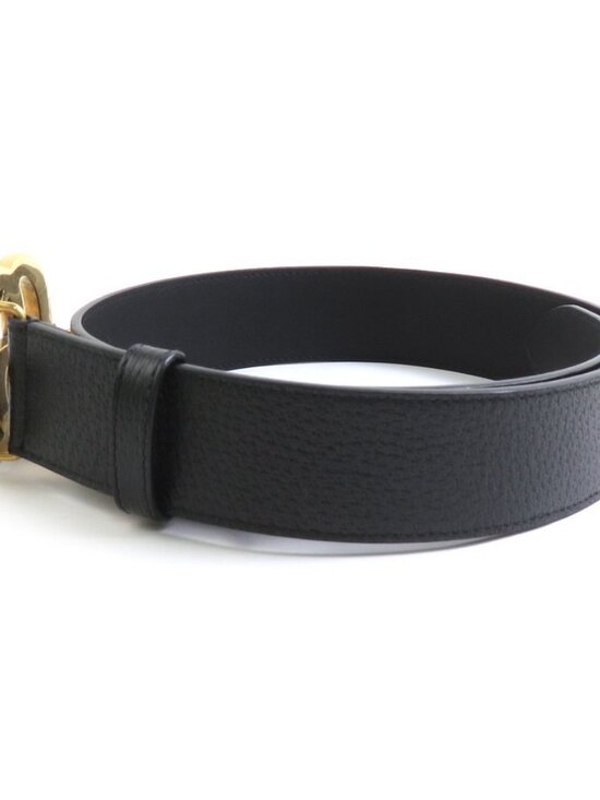 GUCCI GG Marmont Belt Black/Gold Leather/Metal main image 7